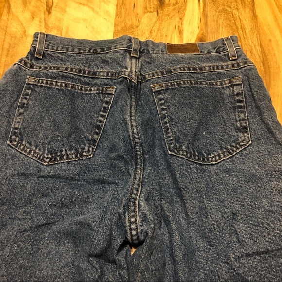 Vintage LL Bean Womens Size 14 Snowflake Flannel Lined Jeans Made In USA - Picture 4 of 11